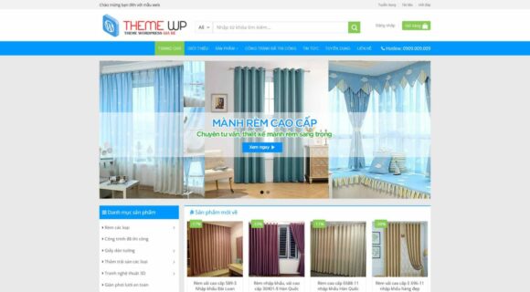 Design a website for selling curtains. WordPress theme for selling beautiful curtains