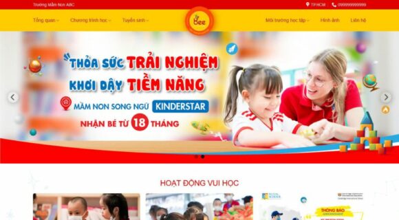 Thiết kế Website Du Học, Theme Wordpress Trường Mầm Non Hot