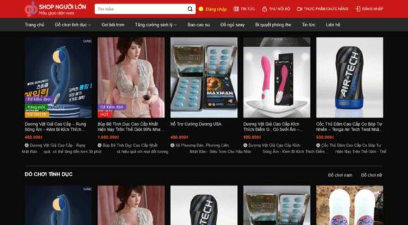 Thiết kế Website Bán Đồ Chơi Tình Dục. Theme Wordpress Đồ Chơi Tình Dục BCS 18