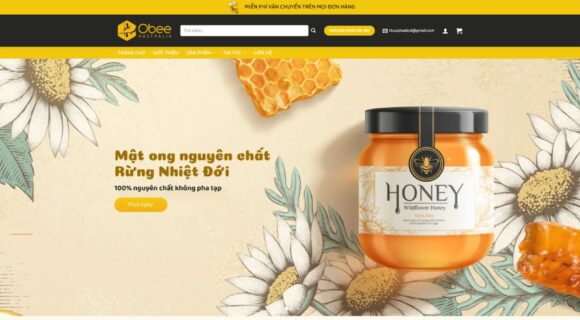 Design a website for selling honey. WordPress theme for selling honey 1