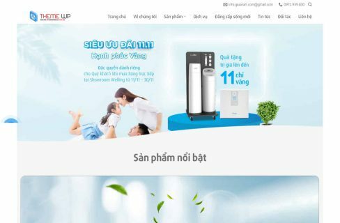 E-commerce Website Design. WordPress E-commerce Theme for Water Filters 2