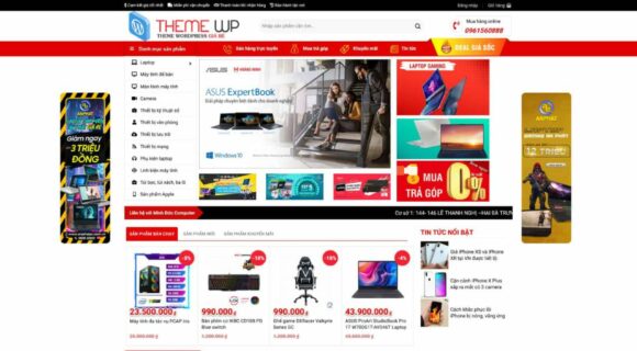 Desain Website - Tema WordPress untuk Penjualan Komputer Elektronik 2