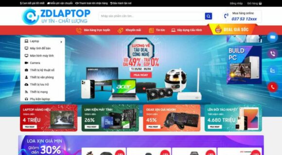 Desain Website E-commerce. Tema WordPress untuk Penjualan Elektronik 3