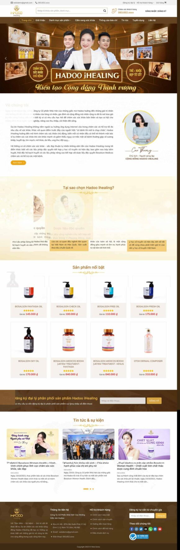 Thiết kế Website - Theme Wordpress Dịch Vụ, Mỹ Phẩm, Thẩm Mỹ Spa 18