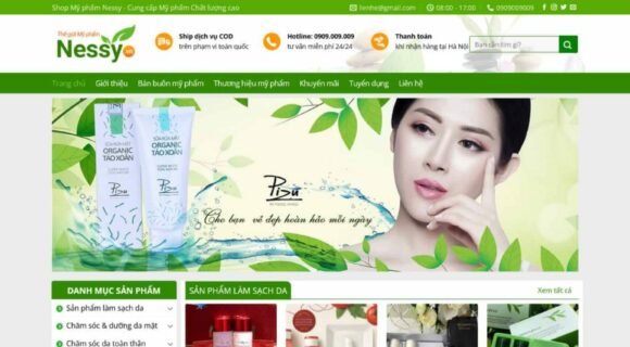 Thiết kế Website - Theme Wordpress Mỹ Phẩm Bán Hàng, Mỹ Phẩm 2