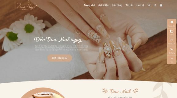 Thiết kế Website - Theme Wordpress Dịch Vụ Nail và Phụ Kiện