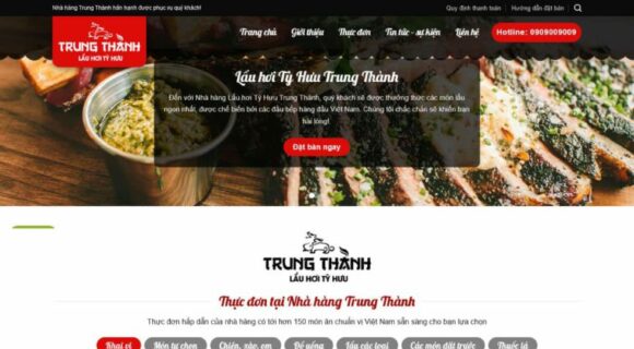 Website Design - Impressive Restaurant Business Wordpress Theme