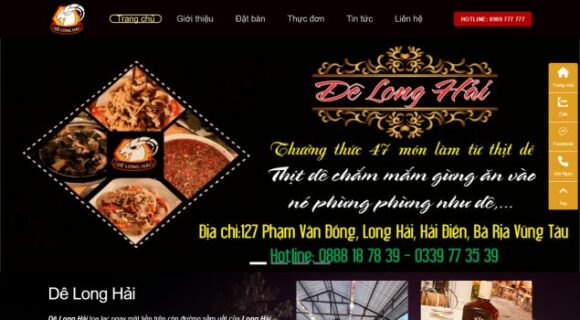 Thiết kế Website - Theme Wordpress Nhà Hàng Dê 4