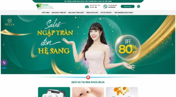 Thiết kế Website Y Tế Sức Khỏe. Theme Wordpress Nha Khoa 1