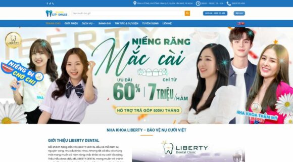 Thiết kế Website - Theme Wordpress Nha Khoa 4 Danh Mục Premium