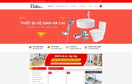 Thiết kế Website Bán Nội Thất. Theme Wordpress Nội Thất Thiết Bị Vệ Sinh 9 Danh Mục Bán Hàng, Nội Thất, Xây Dựng.