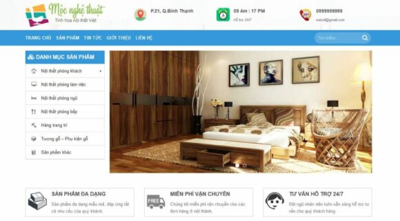 Thiết kế Website - Theme Wordpress Nội Thất Bán Hàng, Nội Thất, Theme Hot