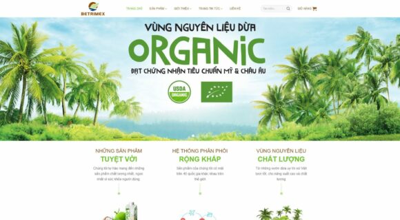 E-commerce Website Design. WordPress Theme for Coconut Water Sales 1