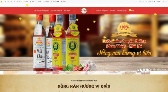 Designing a Fish Sauce Sales Website. WordPress Theme for Food Fish Sauce Sales 4