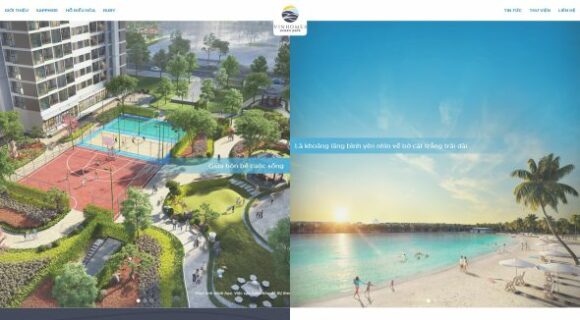 Desain Website Properti. Tema WordPress Properti Oceanpark