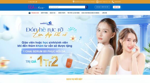 Thiết kế Website - Theme Wordpress Dịch Vụ Thẩm Mỹ 6 Danh Mục Premium