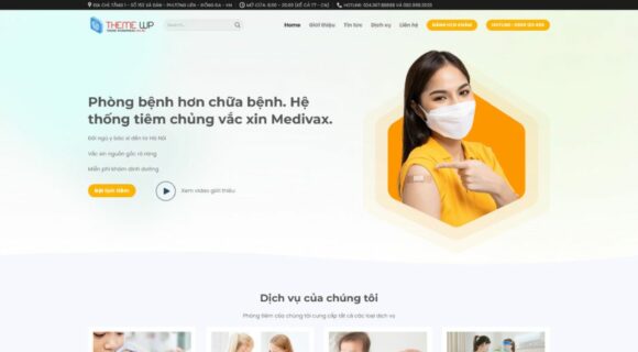 Thiết kế Website Y Tế Sức Khỏe. Theme Wordpress Phòng Khám Tiêm Chủng 7