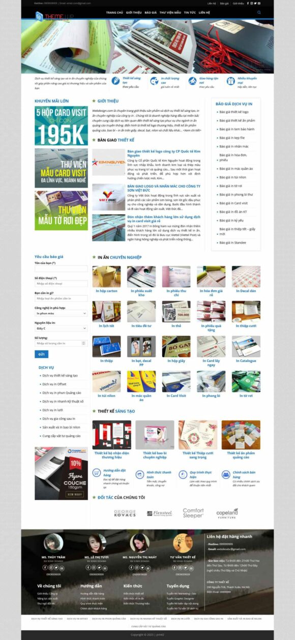 Thiết kế Website - Theme Wordpress In Ấn Đẹp, Hiện Đại 2