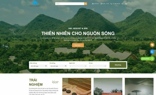 Thiết kế Website - Theme Wordpress Du Lịch và Nghỉ Dưỡng Resort & Villa 4