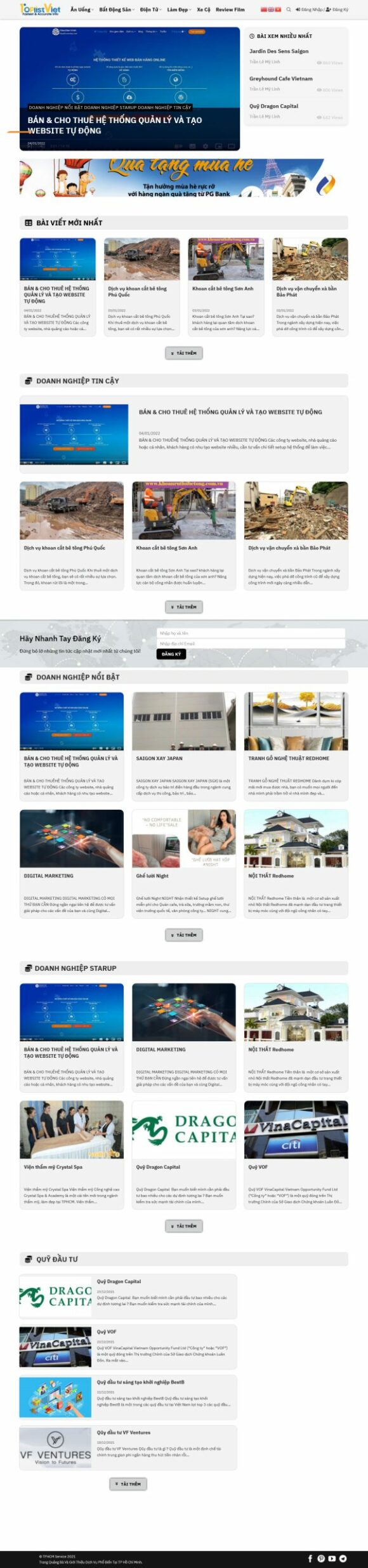 Thiết kế Website - Theme Wordpress Du Lịch Premium