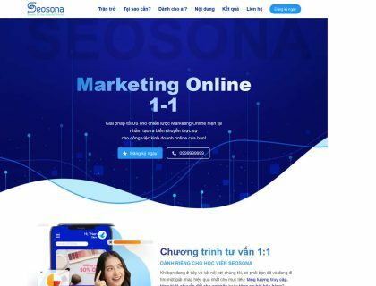 SEO 교육 웹사이트 디자인. 마케팅 회사 Seosona의 워드프레스 테마