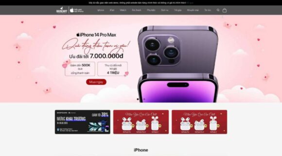 Desain Situs Web Penjualan Telepon Seluler. Tema WordPress Indah untuk Penjualan Telepon Seluler 4