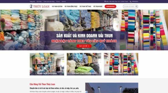 Thiết kế Website Bán Vải. Theme Wordpress Thời Trang Bán Vải