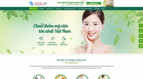 Thiết kế Website - Theme Wordpress Thẩm Mỹ Spa Dịch Vụ 03