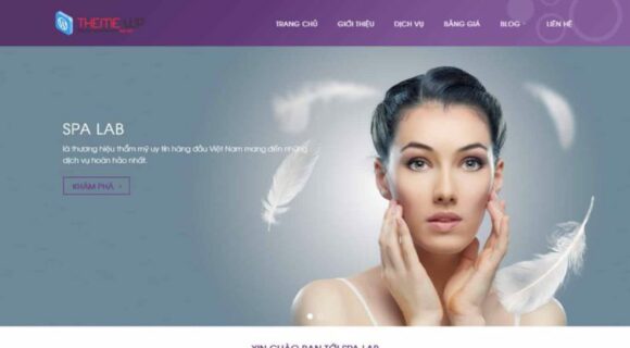 Thiết kế Website - Theme Wordpress Spa Thẩm Mỹ 6 Danh Mục Y Tế Sức Khỏe