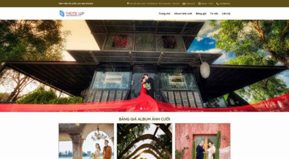 Thiết kế Website Doanh Nghiệp. Theme Wordpress Studio Áo Cưới 4