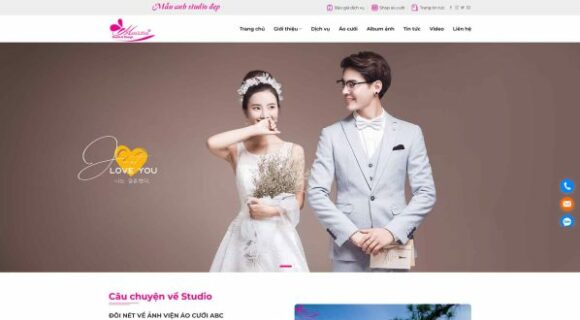 Thiết kế Website - Theme Wordpress Doanh Nghiệp Studio Áo Cưới 5