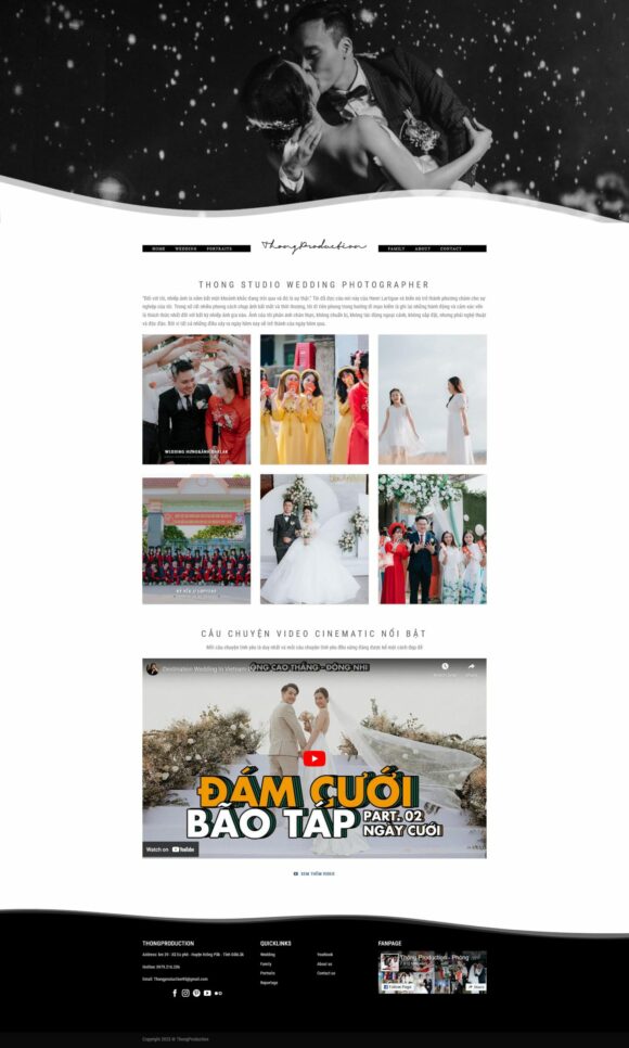 Thiết kế Website - Theme Wordpress Dịch Vụ Doanh Nghiệp Studio Áo Cưới 6