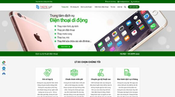 Thiết kế Website - Theme Wordpress Điện Máy Sửa Điện Thoại Hot