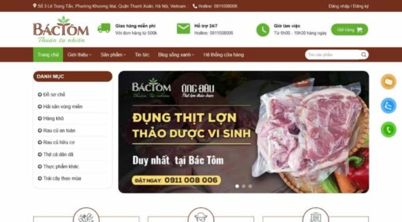 Thiết kế Website - Theme Wordpress Bán Hàng Thực Phẩm Tạp Hóa 4