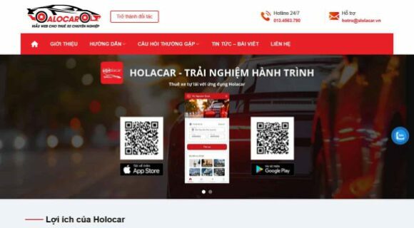 Thiết kế Website Cho Thuê Xe - Theme Wordpress Dịch Vụ Taxi 1