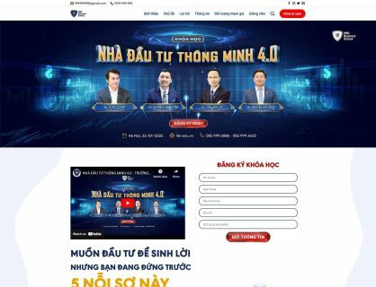 Thiết kế Website Bán Khóa Học Đầu Tư. Theme Wordpress Giáo Dục Bán Khóa Học 5