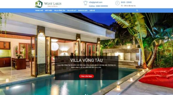 Thiết kế Website - Theme Wordpress Du Lịch Khách Sạn Villa Homestay