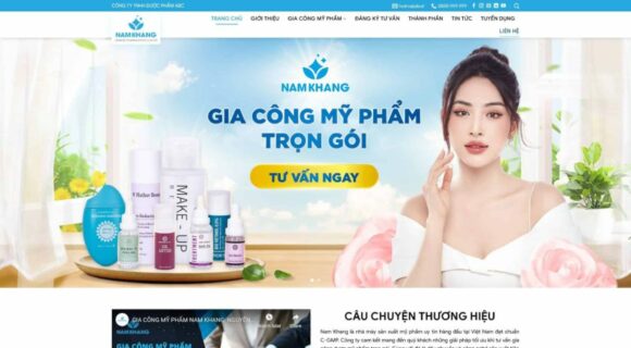 Thiết kế Website - Theme Wordpress Doanh Nghiệp Mỹ Phẩm 4