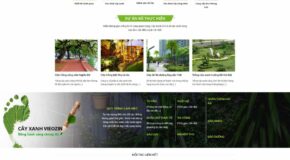 Thiết kế Website - Theme Wordpress Dịch Vụ Doanh Nghiệp Sân Vườn Cây Cảnh