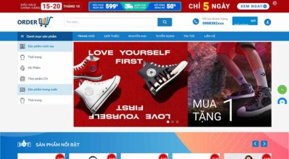 Thiết kế Website Bán Thời Trang và Mỹ Phẩm. Theme Wordpress Thời Trang và Mỹ Phẩm 11 danh mục