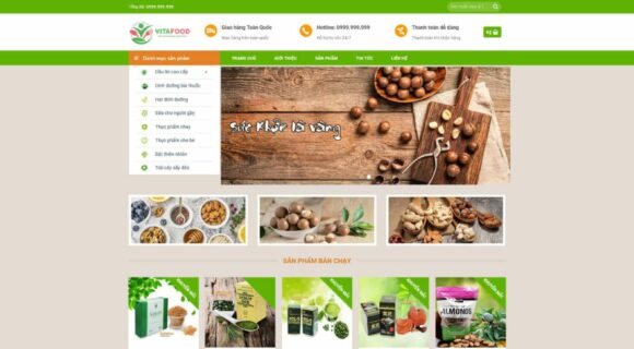Thiết Kế Website Bán Hàng - Theme Wordpress Thực Phẩm 10
