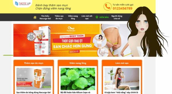 Thiết kế Website Bán Thực Phẩm Chức Năng. Theme Wordpress Thực Phẩm Chức Năng 20 Danh Mục Bán Hàng, Doanh Nghiệp, Mỹ Phẩm.