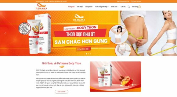 Thiết kế Website Bán Hàng. Theme Wordpress Thực Phẩm Chức Năng 4