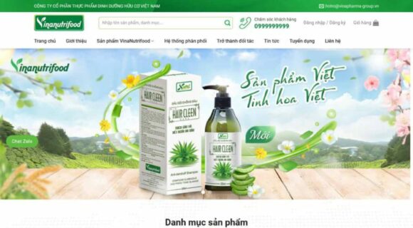 Thiết kế Website - Theme Wordpress Thực Phẩm Chức Năng 1