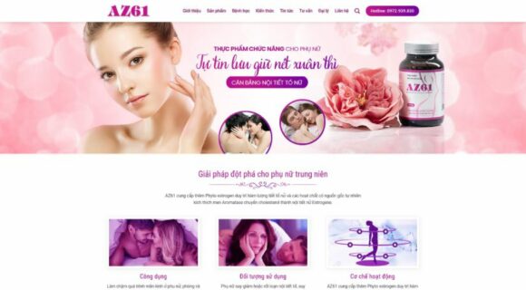 Thiết kế Website - Theme Wordpress Thực Phẩm Chức Năng 8 Danh Mục