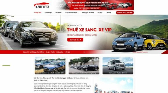 Thiết kế Website - Theme Wordpress Dịch Vụ Thuê Xe Ô Tô 4