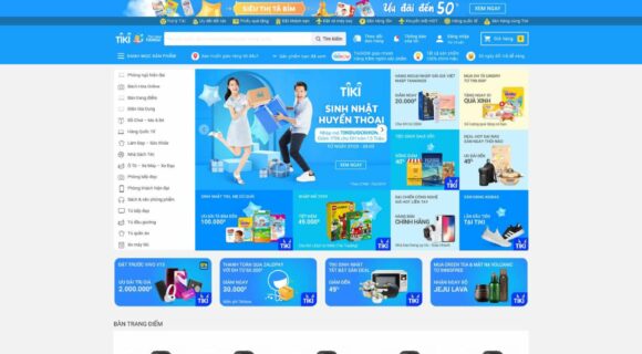 Thiết kế Website Bán Hàng Tiki. Theme Wordpress Bán Hàng, Điện Máy Bán Hàng Tiki