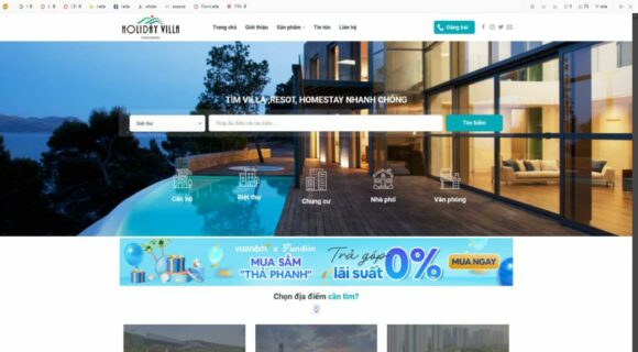 Thiết kế Website Du Lịch. Theme Wordpress Danh Bạ Villa Khách Sạn Biệt Thự 4