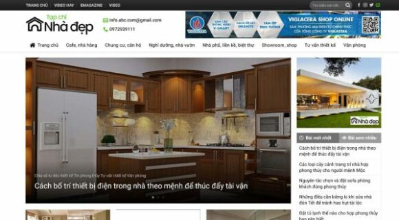 Thiết kế Website - Theme Wordpress Tạp Chí Nhà Đẹp 4