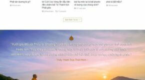 Website Design for News. WordPress Theme for Buddhist News